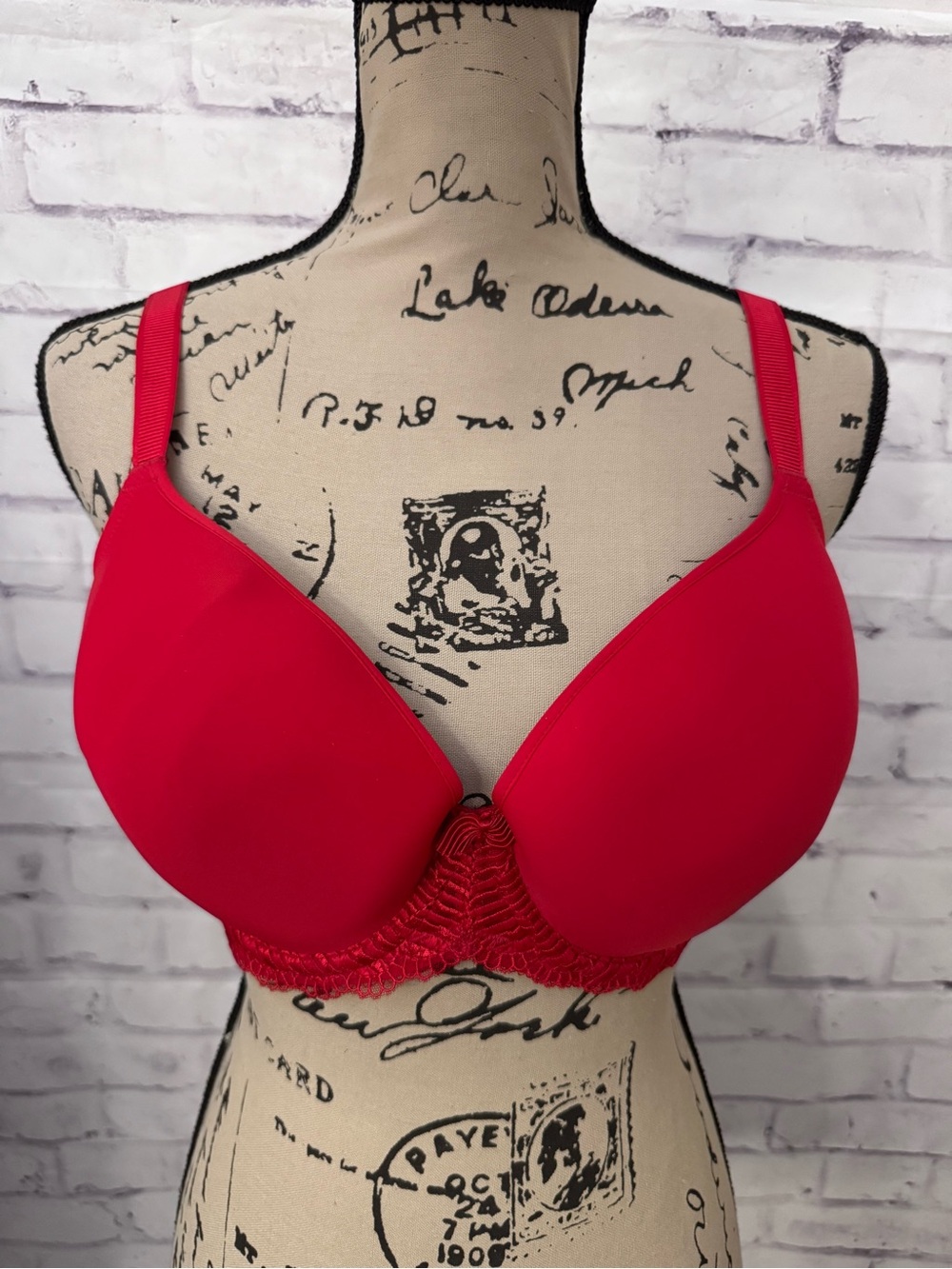 Wacoal La Femme Bra Size 36G Red Underwire T Shirt Style 853117 Sexy Lined